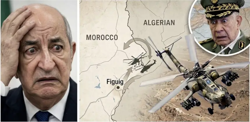 جون أفريك.. مروحيتان عسكريتان جزائريتان حلقتا فوق أحد أحياء مدينة فيݣيݣ